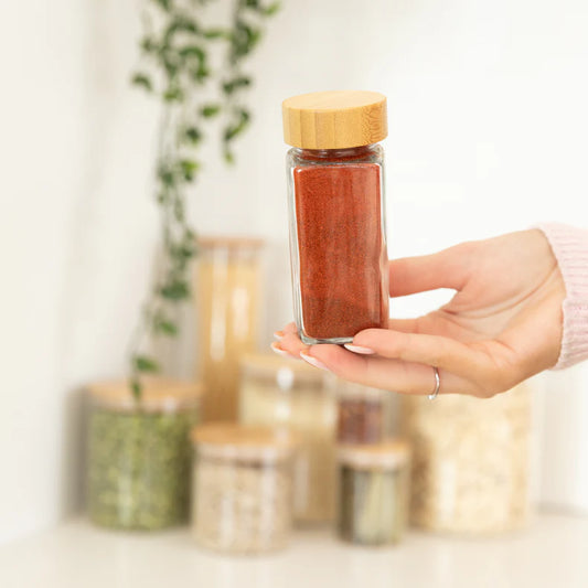 Bamboo Shaker Spice Jars (Pack of 4) - 125ml