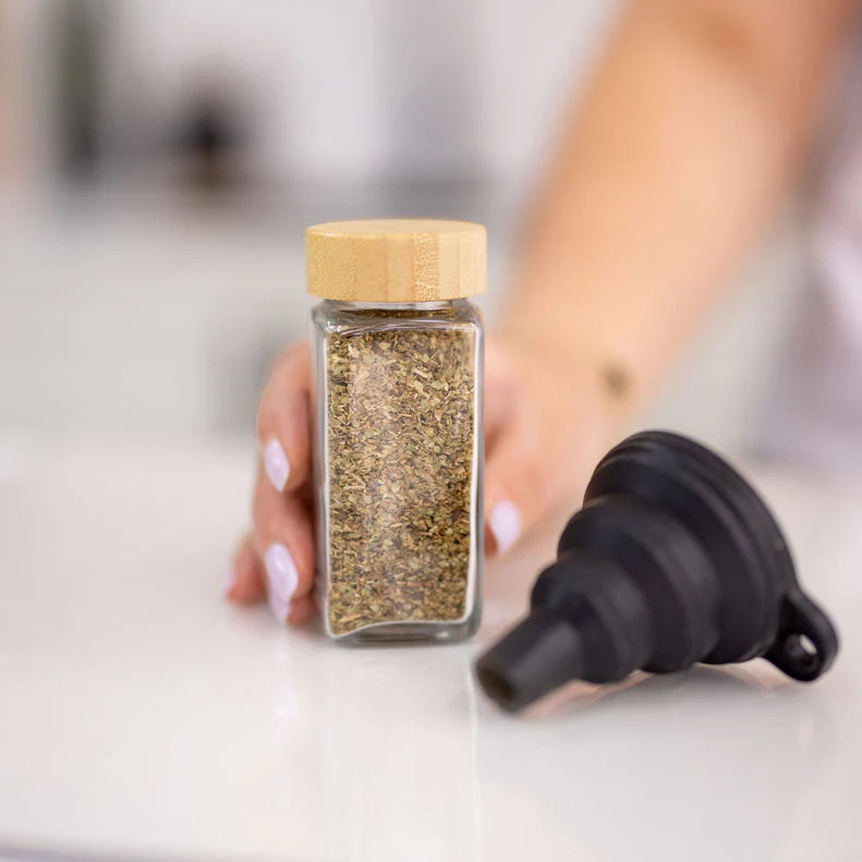 Bamboo Shaker Spice Jars (Pack of 4) - 125ml