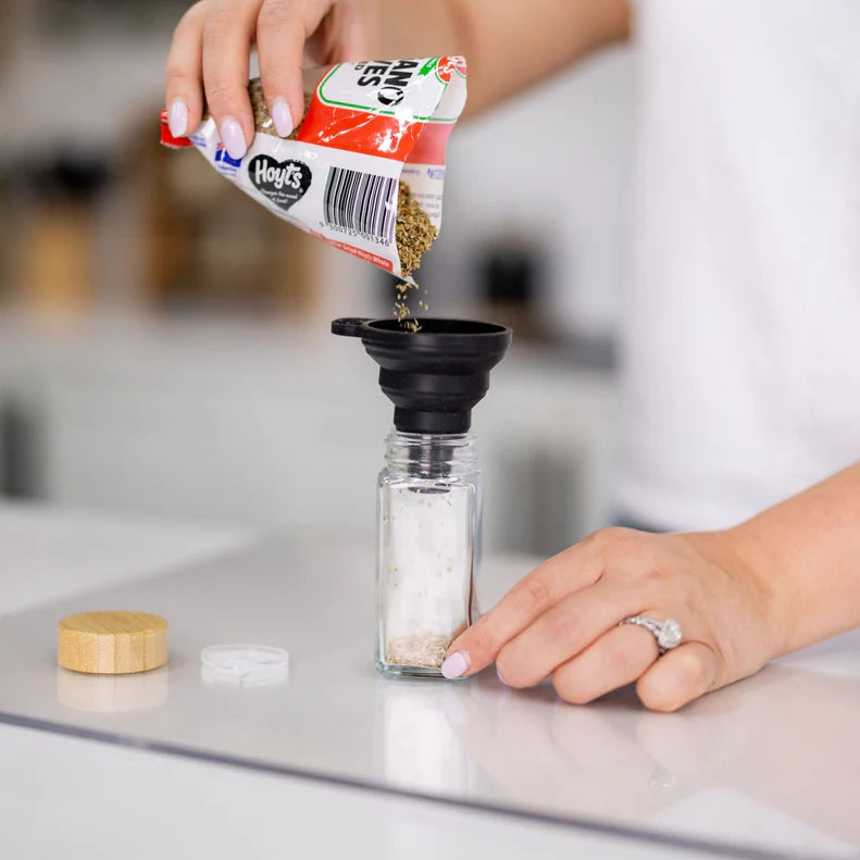 Bamboo Shaker Spice Jars (Pack of 4) - 125ml