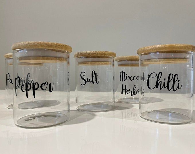 Aesthetic Kitchen Label Stickers (Pack of 30 Stickers)