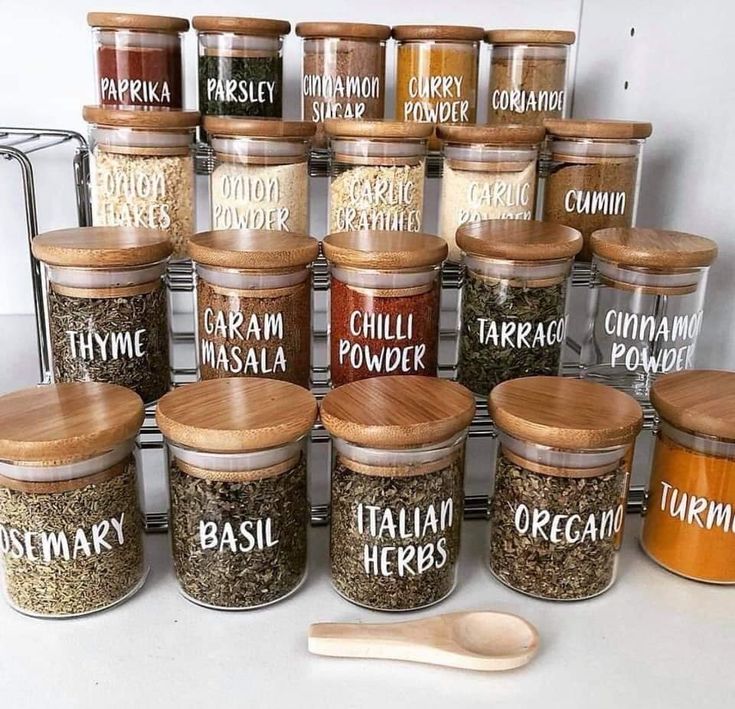 Aesthetic Kitchen Label Stickers (Pack of 30 Stickers)