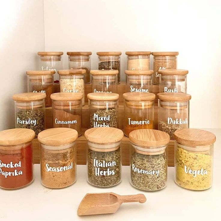 Aesthetic Kitchen Label Stickers (Pack of 30 Stickers)